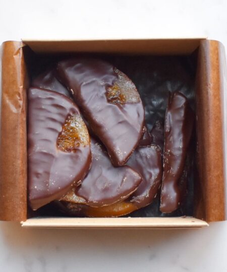 Encuentro Perù Mezze fette di arance candite ricoperte di cioccolato fondente 70%