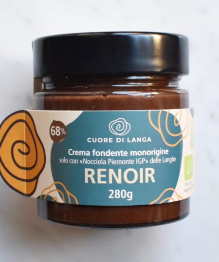 Cuore di Langa Crema spalmabile nocciole Piemonte IGP delle Langhe 68% e cacao Perù