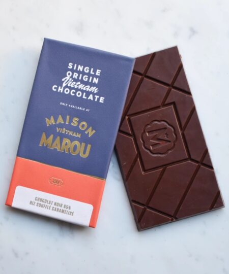 Marou Vietnam cioccolato fondente 65% con riso soffiato caramellato