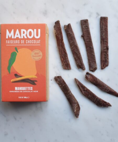 Marou Vietnam fette di mango essiccato ricoperto di cioccolato fondente 65%
