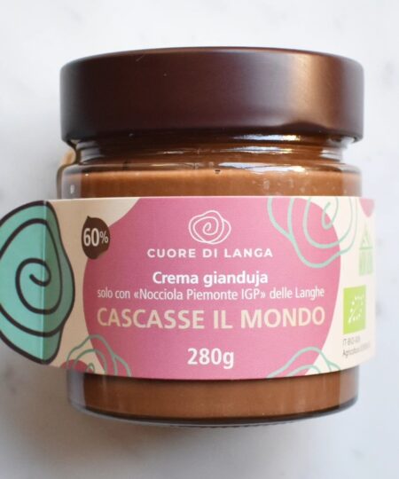 Cuore di Langa Crema spalmabile nocciole Piemonte IGP delle Langhe 62% e cacao Perù