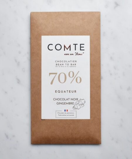 COMTE Ecuador Esmeraldas fondente 70% con zenzero